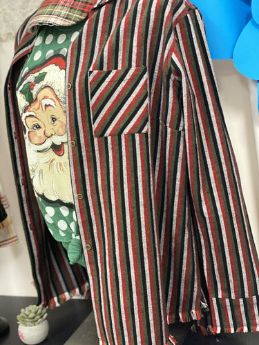 Christmas Stripe Flannel